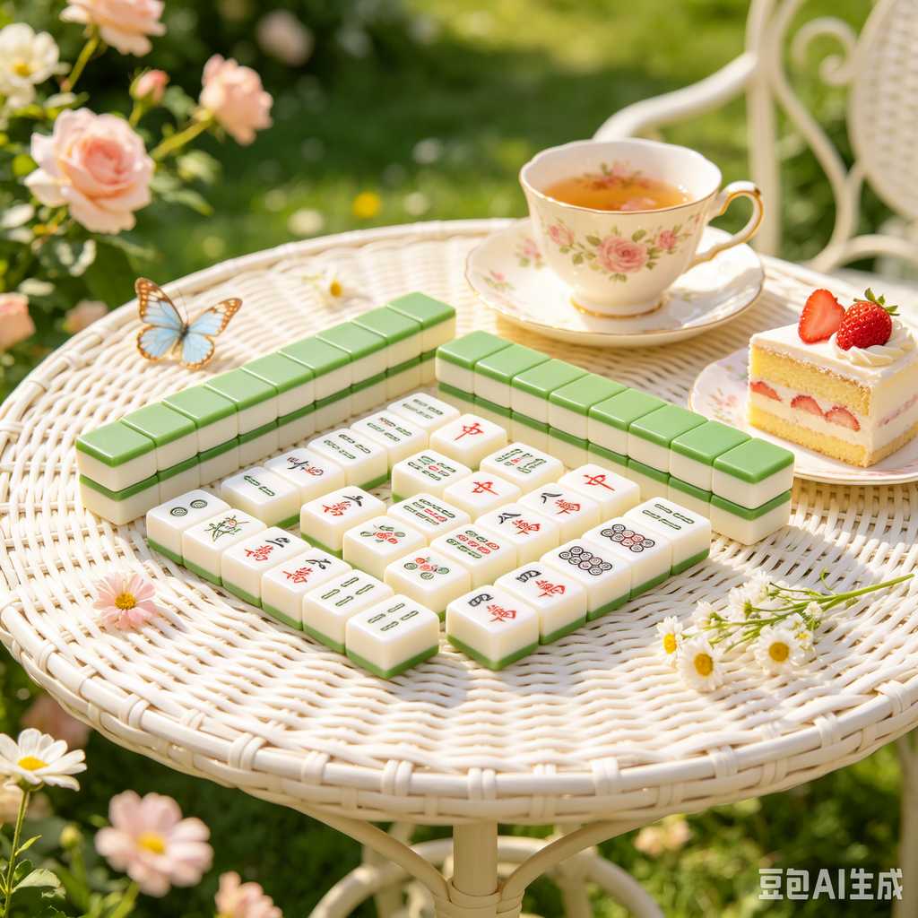 handheld mahjong tiles set