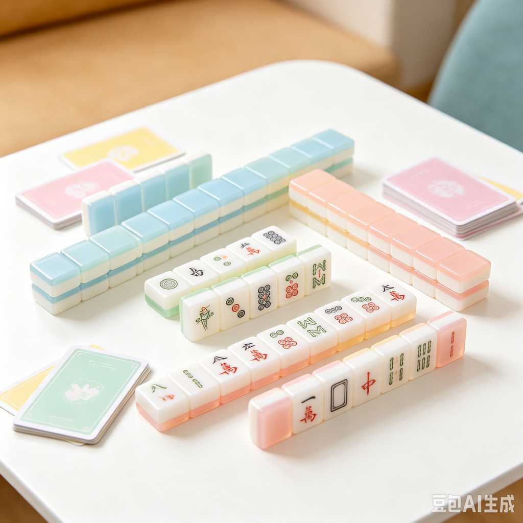 gradient color mahjong tiles