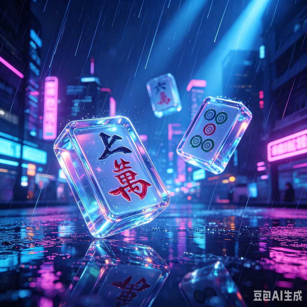 pink crystal mahjong set