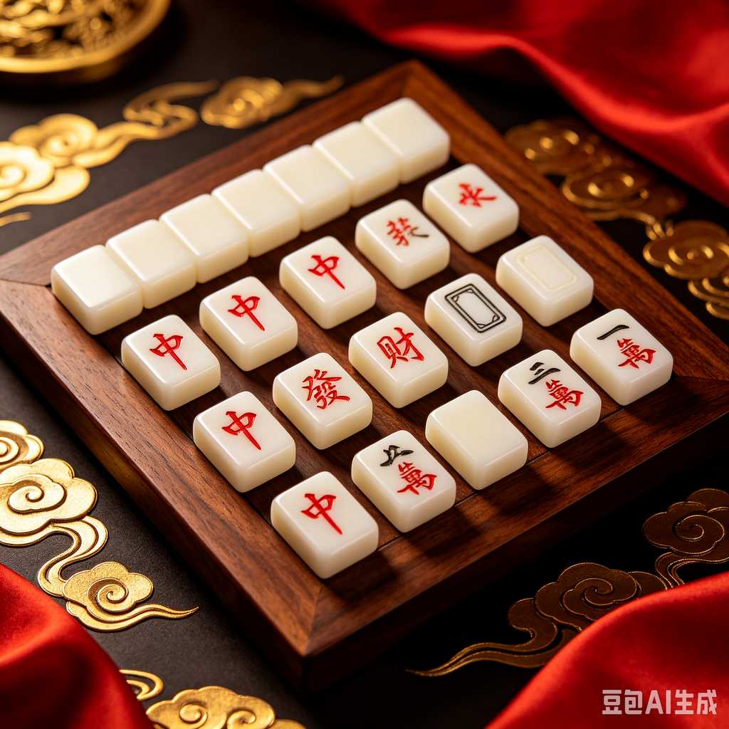 mini mahjong tiles keychain